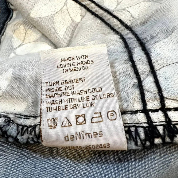 UNO Jeans Mustang‎ Sally Patterned Straight Leg Jean Womens Size 16/L32 - Picture 11 of 12